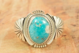 Genuine Sleeping Beauty Turquoise Sterling Silver Ring
